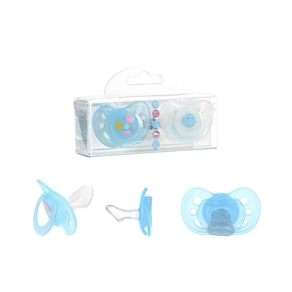 Pack Chupetes Kiokids Azul Alimentacion y Lactancia - La Cesta Mágica