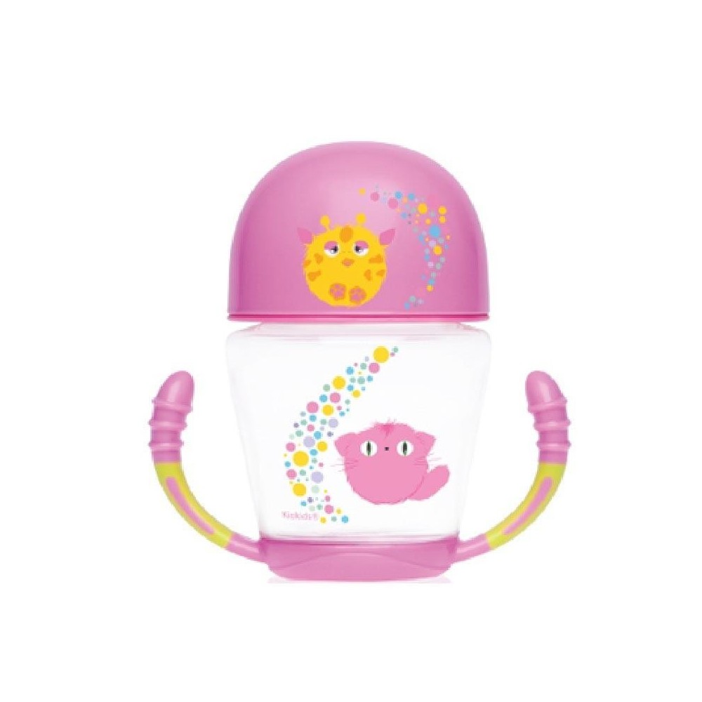 Taza Aprendizaje Step 1 Kiokids Rosa Alimentacion y Lactancia - La Cesta Mágica