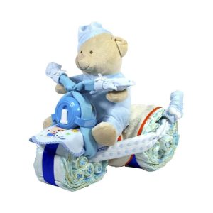 Tarta de Pañales Triciclo Niño Tartas de Pañales - La Cesta Mágica