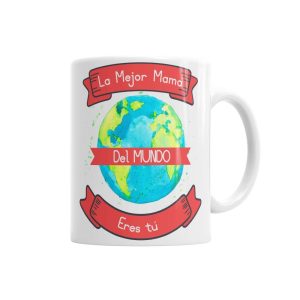 Taza Para la Mejor Mamá del Mundo Tazas - La Cesta Mágica