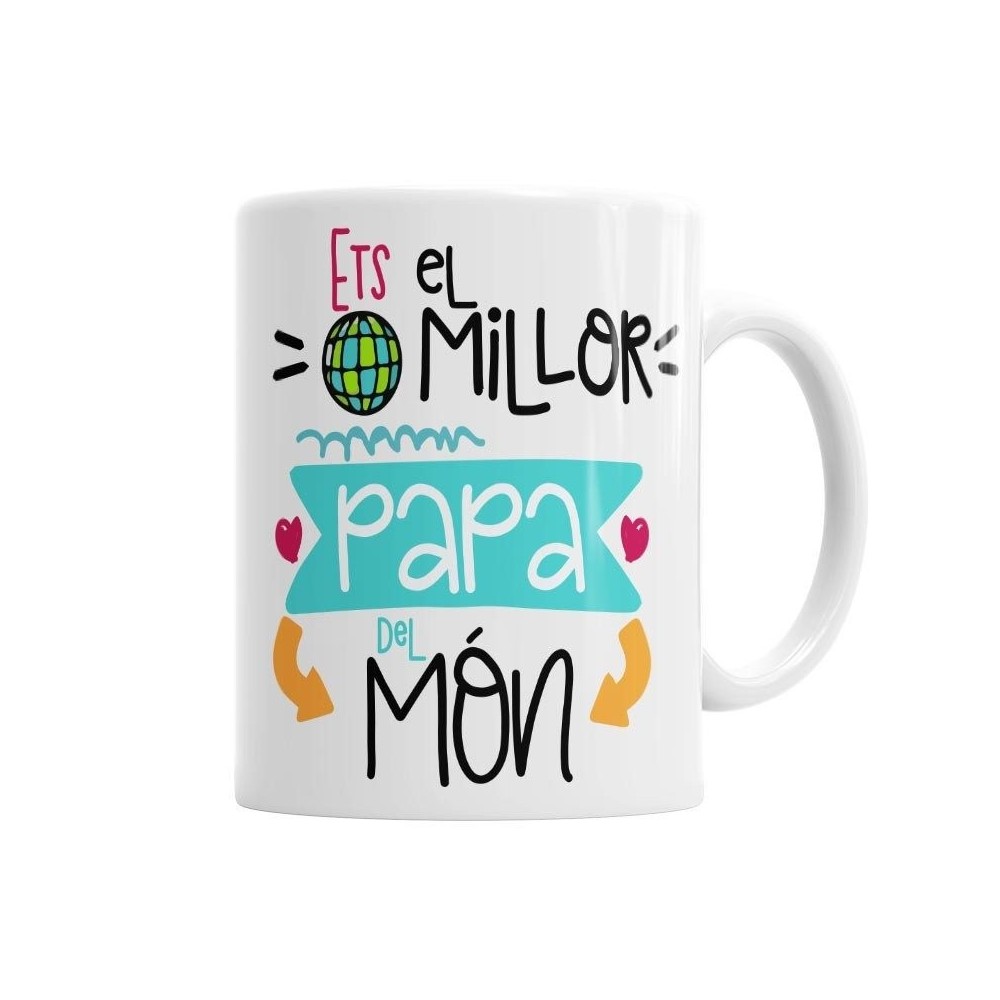 Taza Papa est el millor del mon Tazas - La Cesta Mágica