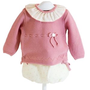 Conjunto Estrellitas Rosa Palo de Cha-O Ropa Bebé - La Cesta Mágica