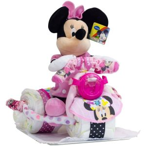 Tarta de Pañales Triciclo Disney Minnie Tartas de Pañales - La Cesta Mágica
