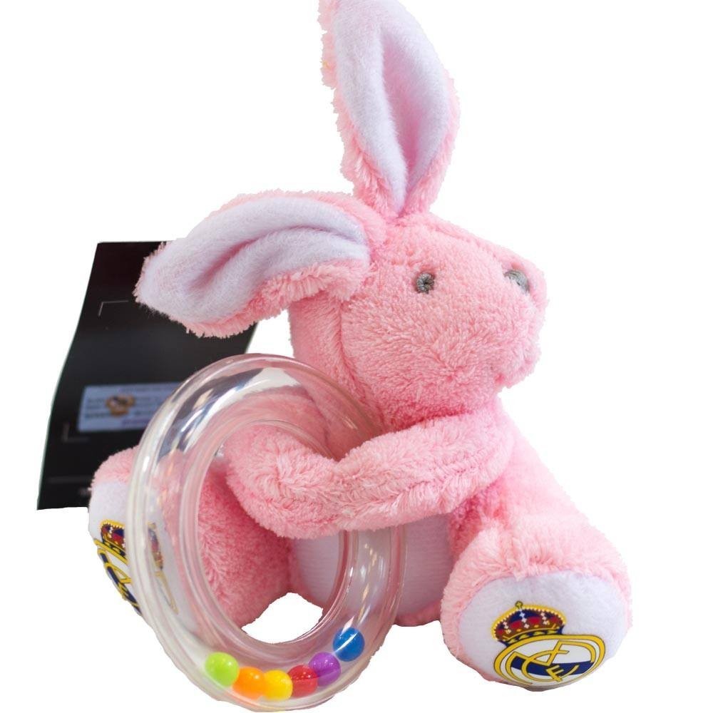 Peluche Sonajero Rosa Real Madrid Peluches y Mas - La Cesta Mágica
