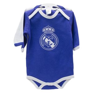 Pack 2 Bodys Manga Larga niño Real Madrid Ropa Bebé - La Cesta Mágica