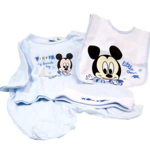 Conjunto 4 Piezas Bebe Mickey Ropa Bebé - La Cesta Mágica