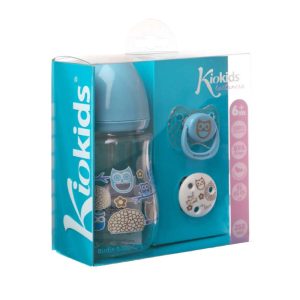 Set de Lactancia Kiokids ecológico - Celeste Alimentacion y Lactancia - La Cesta Mágica