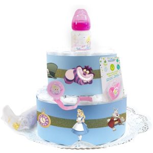 Tarta de Pañales Alicia en el País de las Maravillas Tartas de Pañales - La Cesta Mágica