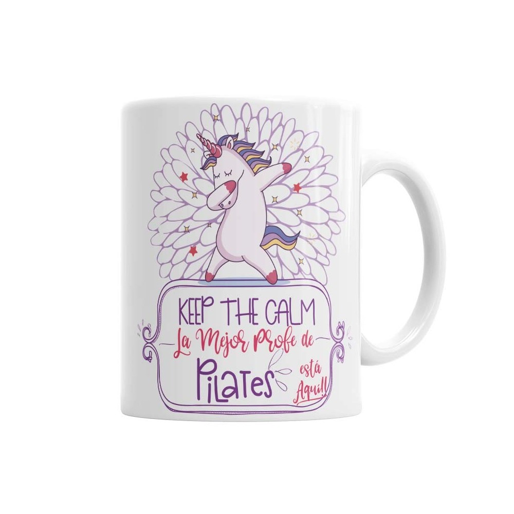 Taza Profe de Pilates Unicornio Fun Tazas - La Cesta Mágica