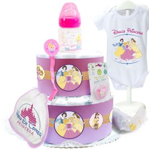 Tarta de Pañales Princesa Disney Tartas de Pañales - La Cesta Mágica