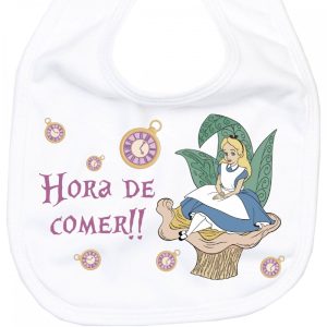 Babero Alicia en el pais de las Maravillas Baberos - La Cesta Mágica