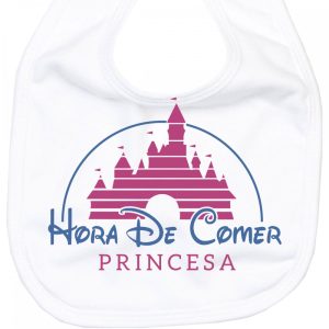 Babero Hora de comer Princesa baberos - La Cesta Mágica