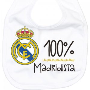 Babero Real Madrid 100% Baberos - La Cesta Mágica