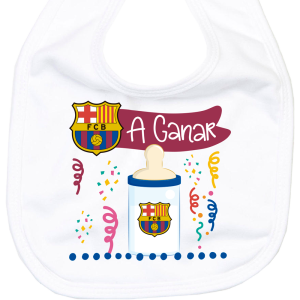 Babero FC Barcelona a ganar Baberos - La Cesta Mágica