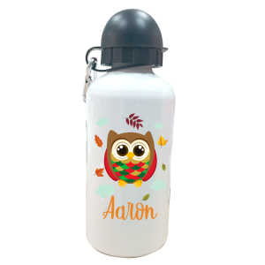 Botella Personalizada Buho Botellas aluminio - La Cesta Mágica
