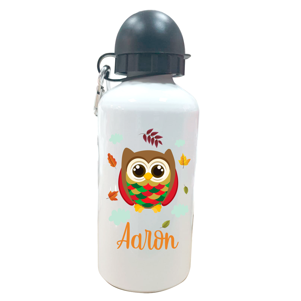 Botella Personalizada Buho Botellas aluminio - La Cesta Mágica