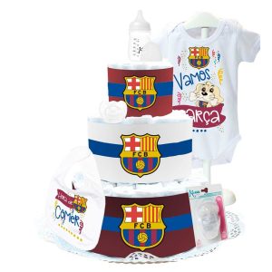 Tarta de Pañales FC Barcelona II Tartas de Pañales - La Cesta Mágica