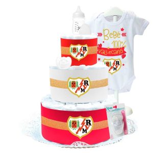 Tarta de Pañales Rayo Vallecano I Tartas de Pañales - La Cesta Mágica