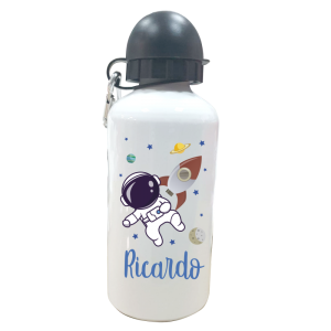 Botella Personalizada Astronauta Botellas aluminio - La Cesta Mágica