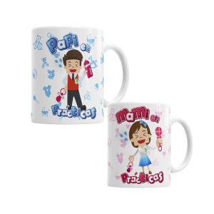 Tazas Papás Primerizos Pack Niña Tazas - La Cesta Mágica