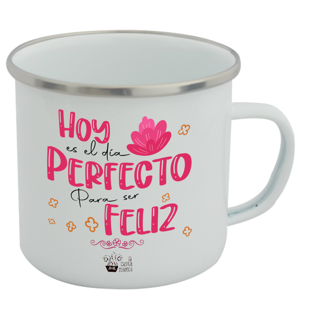Taza Vintage Hoy es el Día Perfecto Tazas Vintage - La Cesta Mágica