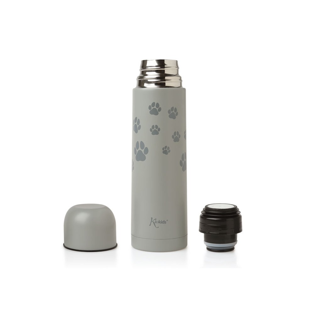 Termo Acero Inox - 500ml Gato Kiokids Alimentacion y Lactancia - La Cesta Mágica