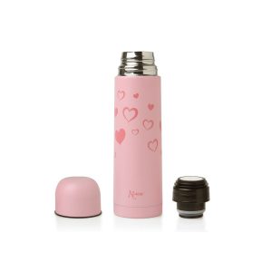 Termo Acero Inox - 500ml Corazones Kiokids sin stock - La Cesta Mágica