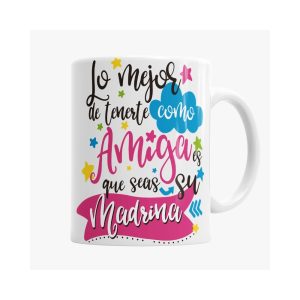Taza Amiga y Madrina Tazas - La Cesta Mágica