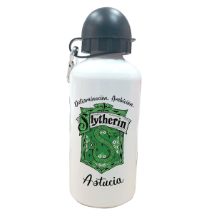 Botella Personalizada Slytherin Botellas aluminio - La Cesta Mágica