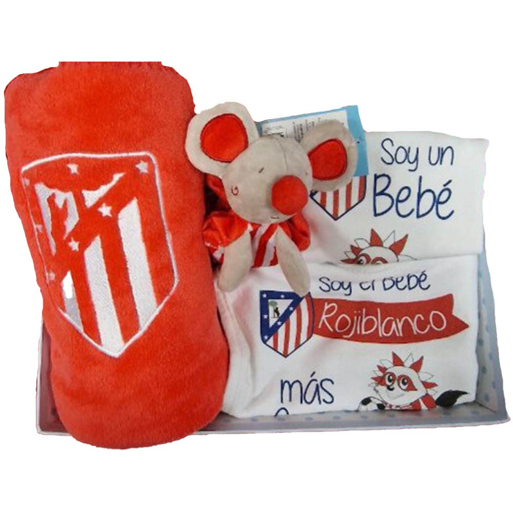 Cesta Regalo Bebé Atlético de Madrid Canastillas para bebes - La Cesta Mágica