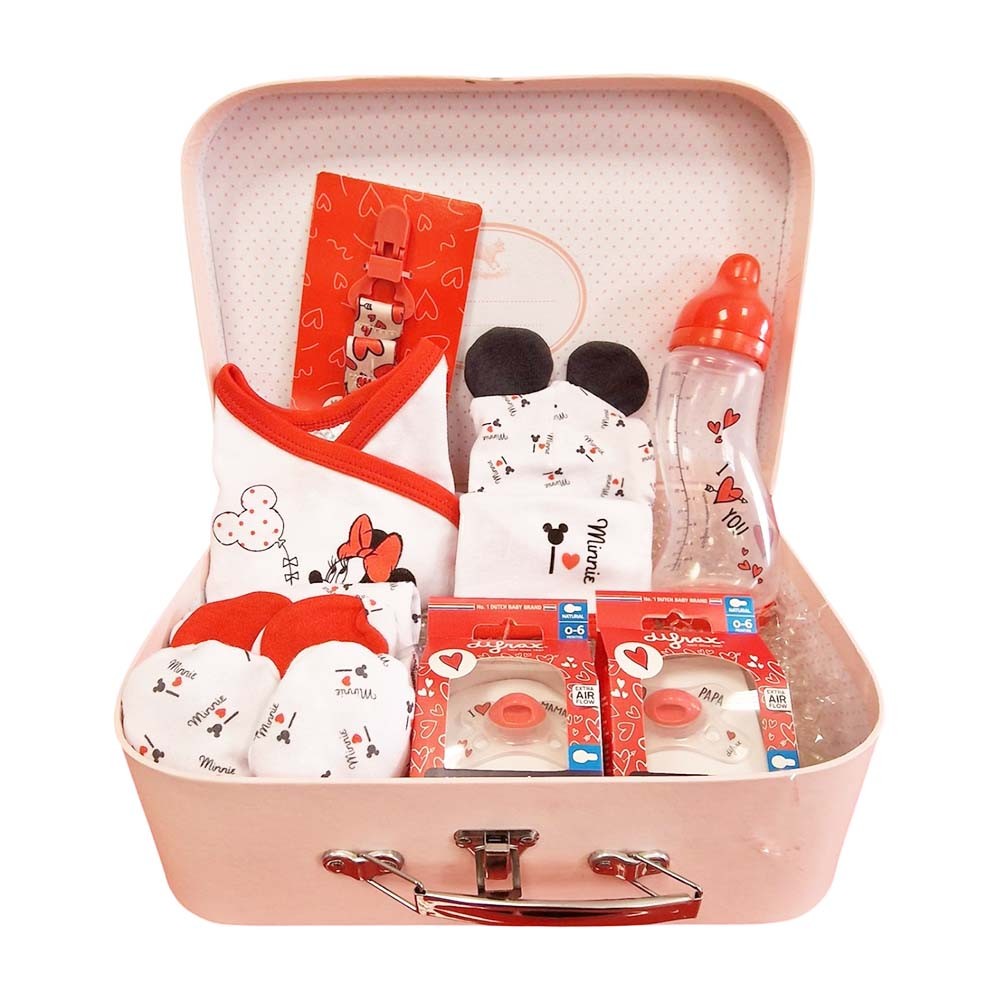 Cesta Bebé Maleta I love Canastillas para bebes - La Cesta Mágica