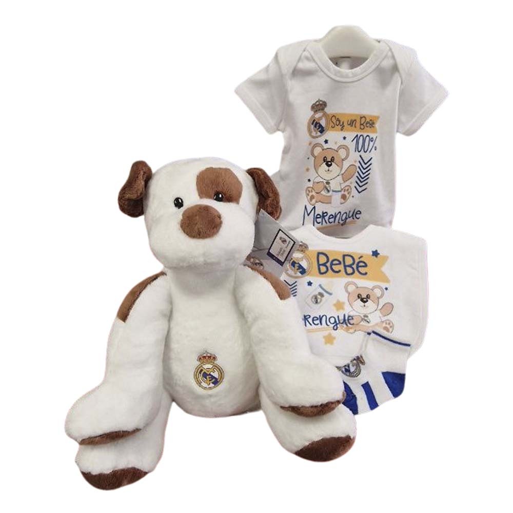 Cesta Bebé Real Madrid Perro Canastillas para bebes - La Cesta Mágica